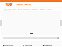 Tablet Screenshot of missionfitnessnow.com